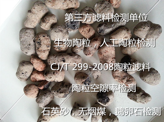 广东广州水处理陶粒滤料检测 陶粒空隙率检测单位